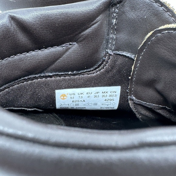 TIMBERLAND EARTHKEEPERS Womens 9.5 AMSTON WEDGE BOOTIE Lace Up Tan - Picture 7 of 10